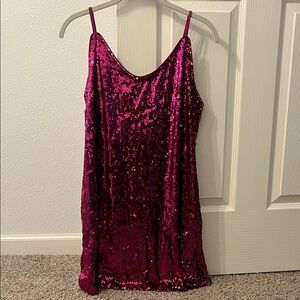 Pink Sequin Dress